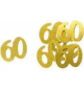 46005 10gr 60 Konfetti Zahl 60 gold