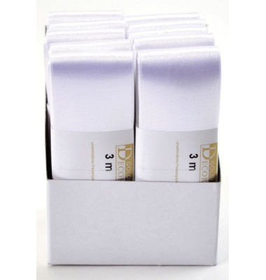 Geschenkband 1172040011003, 40mm x 3m, weiß