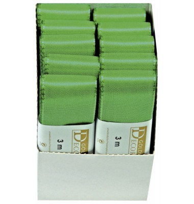 Geschenkband 1445040501003, ohne, 40mm x 3m, gr&uuml;n