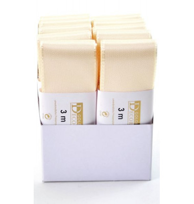 Geschenkband Taftband 40mm x 3m creme