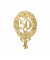 DEKORATIV 1225-50 8x12cm Jubiläumszahl 50 gold