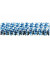 Girlande 1797 Bayern Raute 400x16cm weiß/blau