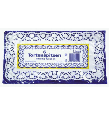 3901100628 BT Tortenspitzen 20x40cm ws