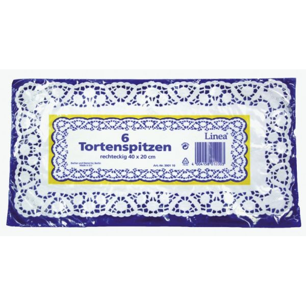 5 Stück Demmler 3901100628 BT Tortenspitzen 20x40cm ws 4004158012003 Demmler 6 Stück