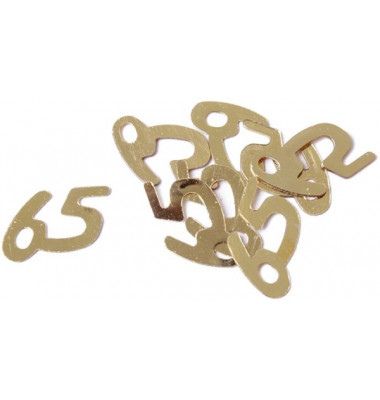 46505 10gr 65 Konfetti Zahl 65 gold