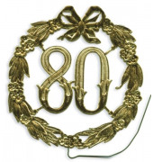 DEMMLER 1230800192 Draht Jubil&auml;umszahl D13cm 80 gold