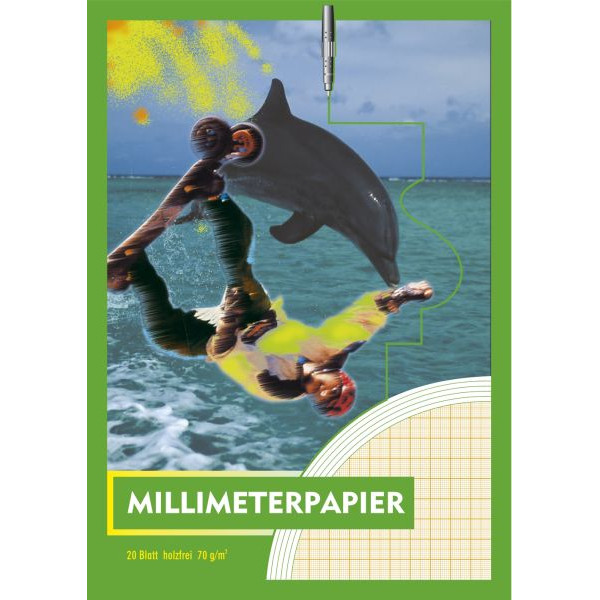10 Stück Penig 2514 70g HF Millimeterpapierblock A4 20BL 4019333025143 Penig