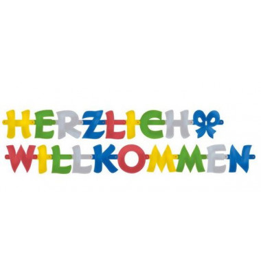 Partykette 1720 200x11cm "Herzlich Willkommen" Partykette 1720 200x11cm "Herzlich Willkommen"
