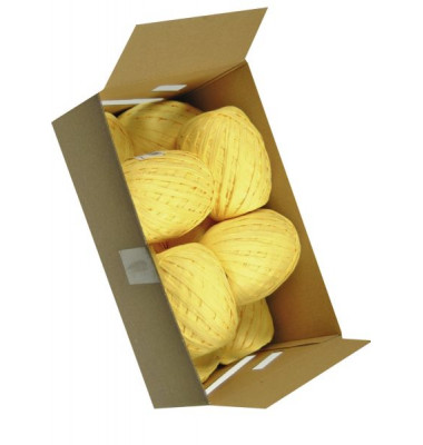 Geschenkband Raffia 1094 0710 1030, ohne, 7mm x 30m, gelb