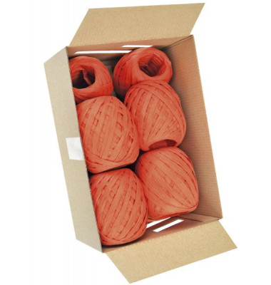 Geschenkband Raffia 1094 0740 1030, 7mm x 30m, orange