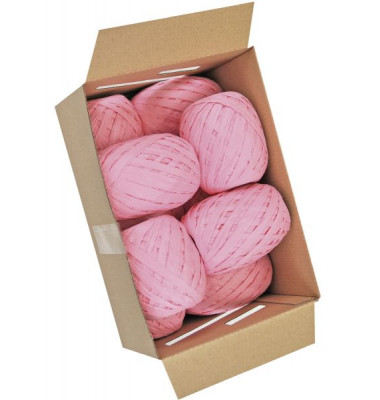 Geschenkband Raffia 1094 00721 1030, ohne, 7mm x 30m, rosa