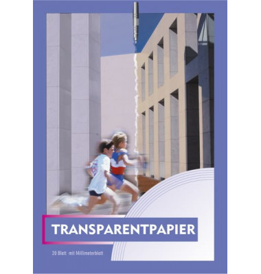 10 Folia 8000/25 Transparentpapier Block Skizzenpapier Transparentpapier LS2-F10