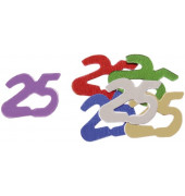 42599 10gr 25 Konfetti Zahl 25 bunt