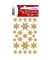 3916 Weihnachten Irisfol Schmucketikett Sterne gold
