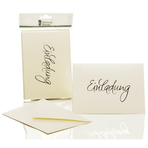 4014969556009 - Blanko-Grußkarten Einladungskarte 1181955303 DIN B6  Hoch doppelt 250g Heißfolienprägung gold goldene Schrift candle 40149695560 5 Packung