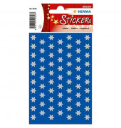 4058 Weihnachten 8mm Schmucketikett Sterne blau/sil