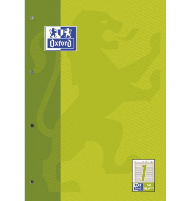 Schulblock 100050340, Lineatur 1 / Schreiblern-Lineatur, A4, 90g, 50 Blatt