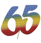 Geburtstagszahlen 2514065 "65" bunt