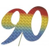 Geburtstagszahlen 2514090 "90" bunt