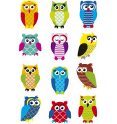 3224 Magicsticker Schmucketikett Glitter Eule