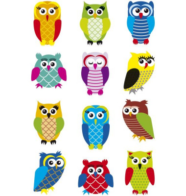 3224 Magicsticker Schmucketikett Glitter Eule