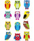 3224 Magicsticker Schmucketikett Glitter Eule