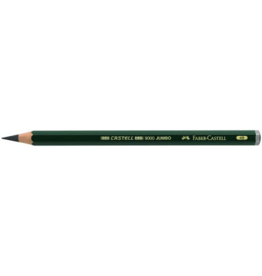 Bleistift Castell 9000 Jumbo, 119304, dunkelgrün, k.A., 4B