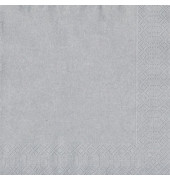 Servietten 105805/, silber / Ornament, 3-lagig, 33x33cm