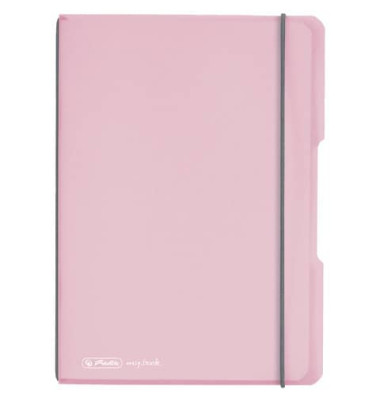 Notizbuch 11408622, my.book, rosa, A5, kariert, 80g, 40 Blatt / 80 Seiten