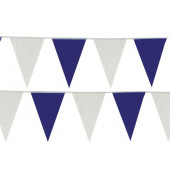 14416 30 Flaggen 10m Wimpelkette blau/weiß