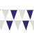 14416 30Flaggen 10m Wimpelkette blau/weiß