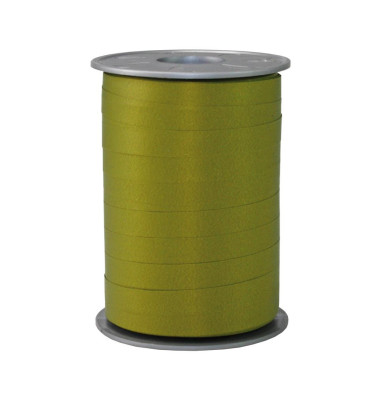 Geschenkband 353 9-621, 10mm x 200m, olivgr&uuml;n