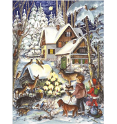 Adventskalender 805 Karten Winter bei den Tieren