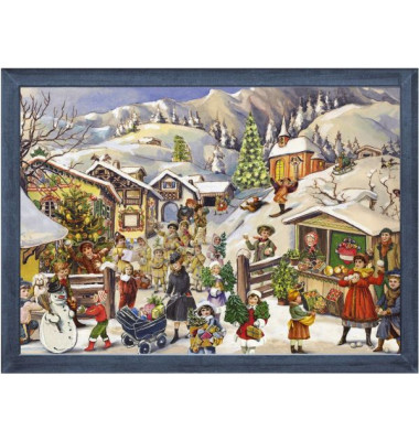 Adventskalender Winterdorf 26,5x35cm Adventskalender Winterdorf 26,5x35cm