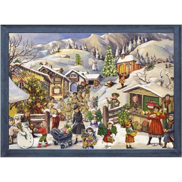5 Stück SELLMER Adventskalender 70105 Bergdorf im Schnee Winterdorf 4025985701052 SELLMER