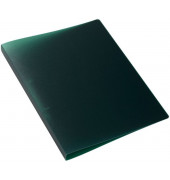 Ringbuch 19168, A4 2 Ringe 25mm Ring-&Oslash; Polypropylen (PP) dunkelgr&uuml;n-transparent