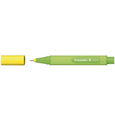 Fineliner Link-It, 191205, hellgr&uuml;n (Schreibfarbe: golden-yellow), 0,4mm