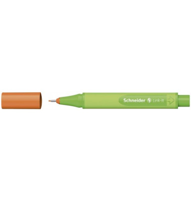 Fineliner Link-It, 191206, hellgr&uuml;n (Schreibfarbe: tango-orange), 0,4mm