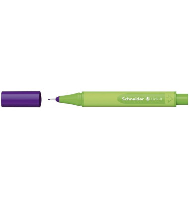 Fineliner Link-It, 191208, hellgr&uuml;n (Schreibfarbe: daytona-violett), 0,4mm