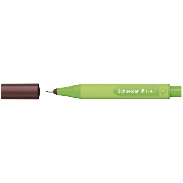10 Stück Schneider 191218   0,4mm Fineliner Link-It dkl.braun 4004675107428 Schneider