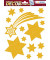 15109 Weihn.Fensterbild Sterne gold