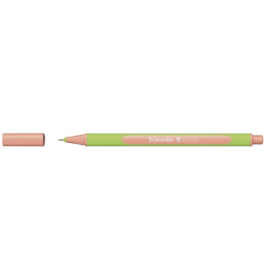 Fineliner Line-Up, 191016, hellgr&uuml;n/aprikose (Schreibfarbe: apricot), 0,4mm