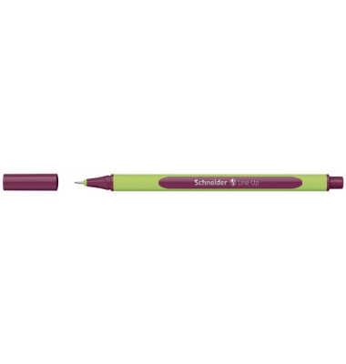 Fineliner Line-Up, 191019, hellgr&uuml;n/rot (Schreibfarbe: carmine-rot), 0,4mm