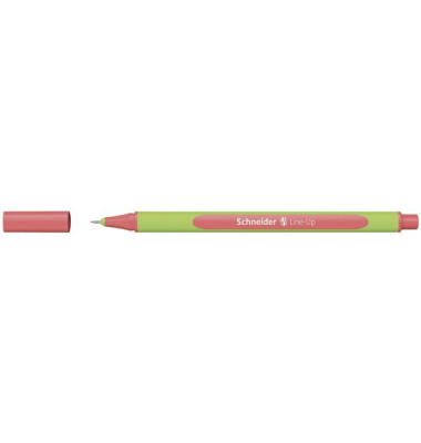 Fineliner Line-Up, 191022, hellgr&uuml;n/koralle (Schreibfarbe: coral), 0,4mm