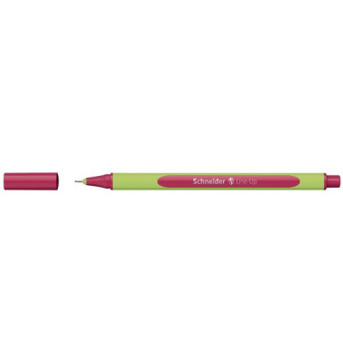 Fineliner Line-Up, 191028, hellgr&uuml;n/rot (Schreibfarbe: royal-rot), 0,4mm