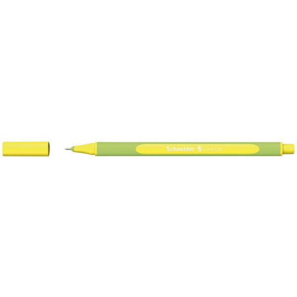 10 Stück Schneider Fineliner Line-Up, 191064, hellgrün/gelb (Schreibfarbe: neon-yellow), 0,4mm 4004675104526 Schneider