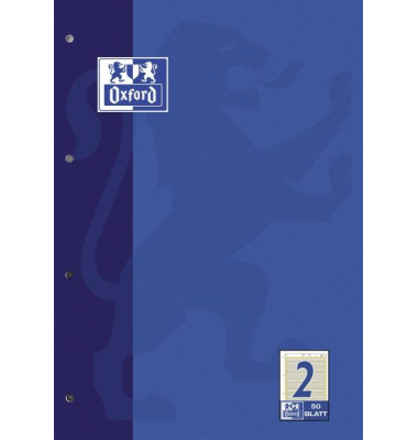 Schulblock 100050341, Lineatur 2 / Schreiblern-Lineatur, A4, 90g, 50 Blatt