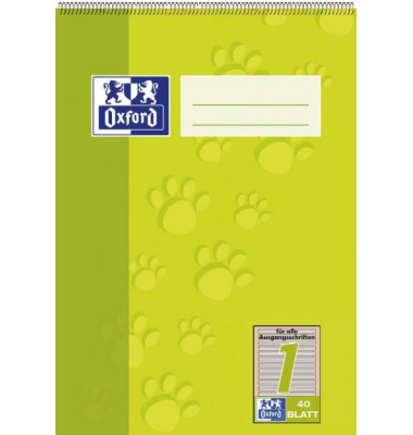 Schulblock 100050384, Lineatur 1 / Schreiblern-Lineatur, A5, 90g, 40 Blatt
