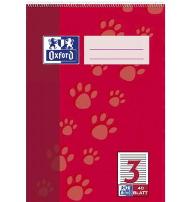 Schulblock 100050386, Lineatur 3 / Schreiblern-Lineatur, A5, 90g, 40 Blatt