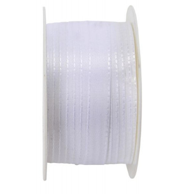 Geschenkband 8445010010050, ohne, 10mm x 50m, wei&szlig;